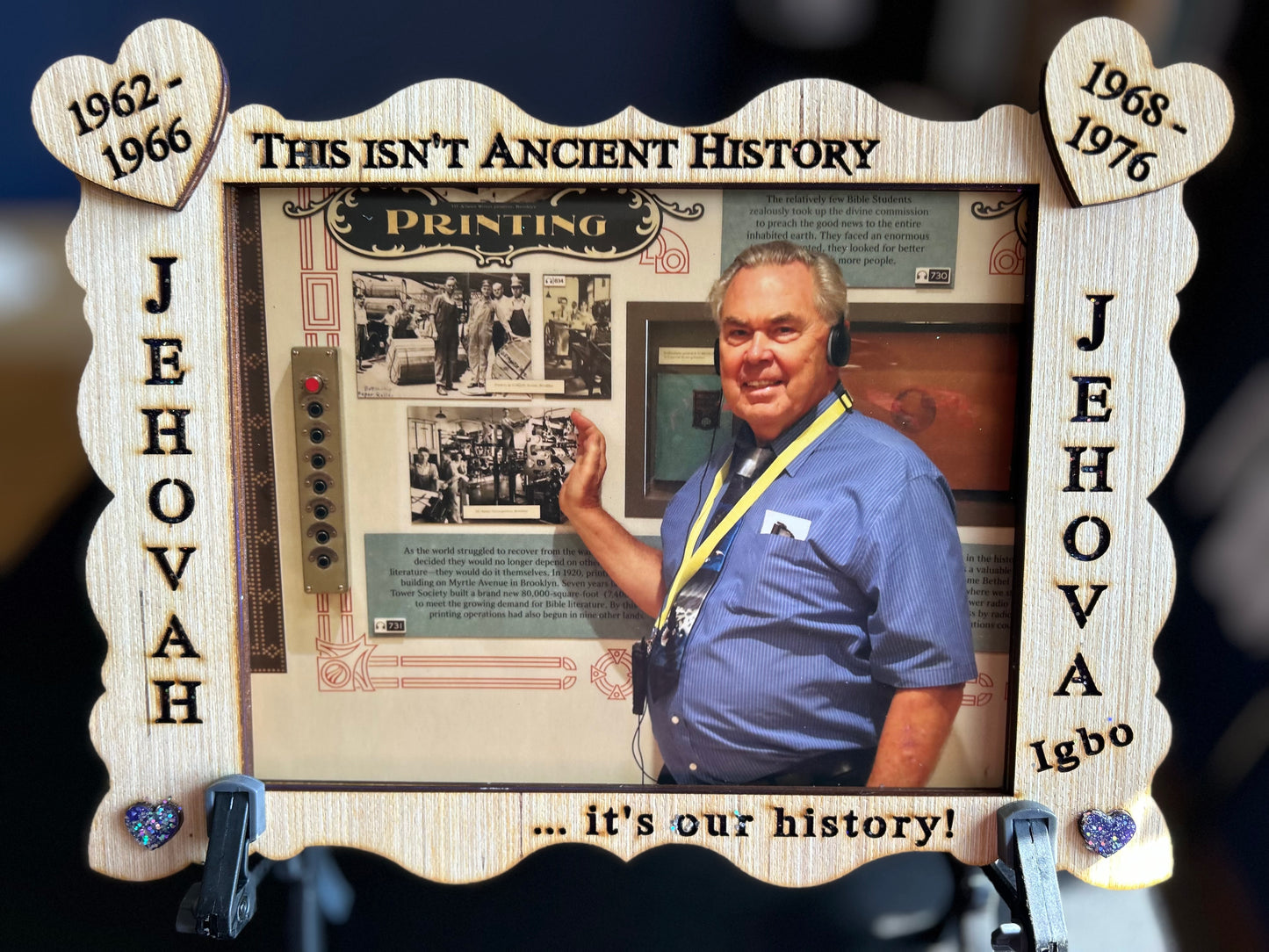 Custom - Wooden “This Isn’t Ancient History” J.A.